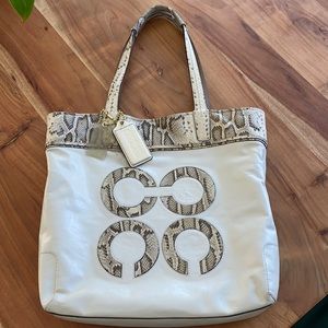 Coach Snakeskin Tote